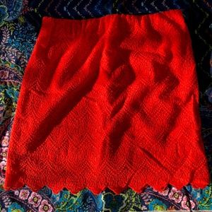 coral J. Crew factory stretchy skirt